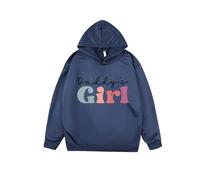 Girl's Crewneck Sweatshirt Cute Printed Long Sleeves Hoodies with Pocket Casual Crew Neck Fall Winter Pullover Tops Toddler Clothes Comfy Jumper School Warm Teen Girl Sweatshirts