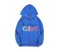 Girl's Crewneck Sweatshirt Cute Printed Long Sleeves Hoodies with Pocket Casual Crew Neck Fall Winter Pullover Tops Toddler Clothes Comfy Jumper School Warm Teen Girl Sweatshirts