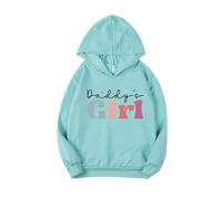 Girl's Crewneck Sweatshirt Cute Printed Long Sleeves Hoodies with Pocket Casual Crew Neck Fall Winter Pullover Tops Toddler Clothes Comfy Jumper School Warm Teen Girl Sweatshirts