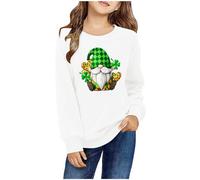 Girl's Crewneck Sweatshirt Cute Printed Long Sleeves Sweatshirts Casual Crew Neck Fall Winter Pullover Tops Toddler Clothes Casual Comfy Fleece Jumper School Warm Teen Girl Coat