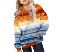 Girls Crop Sweatshirts Pullover Crewneck Oversized Zipper Up Pullover Toddler Clothes Stripe Printed Long Sleeves Tops Casual Fleece Jumper with Pocket Fall Winter Warm Sweatshirts Kids Hoodies