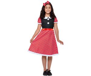 Girls Cute Mini Mouse Fancy Dress Costume