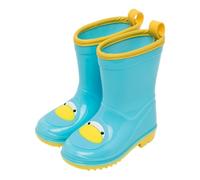 Girls Cute Rain Boots Lightweight Waterproof Rain Shoes with 3D Animal Print Pull On Handle Non Slip Rubber Outsole Garden Walking Footwear Puddle Jumping Shoes (Sky Blue, 8.5 Little Child)