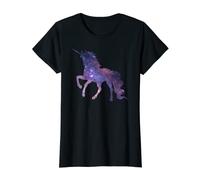 Girl's Cute Unicorn Shirt Space Galaxy Sparkle Gift Woman T-Shirt