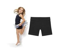 Girls Cycling Shorts 100% Cotton Modesty Shorts Under Dress School PE 4-16 | 100% cotton stretch cycling shorts for girls, worn under school dresses and skirts, single or twin pack, black navy white