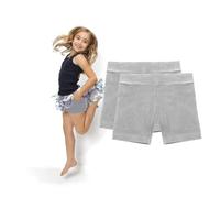 Girls Cycling Shorts 100% Cotton Modesty Shorts Under Dress School PE 4-16 | 100% cotton stretch cycling shorts for girls, worn under school dresses and skirts, single or twin pack, black navy white