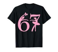 Girls Dance 6 7 67 6-7 Six Seven Ballerina Ballet Dancer Kid T-Shirt