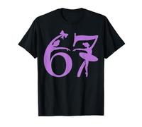 Girls Dance 6 7 67 6-7 Six Seven Ballerina Ballet Dancer Kid T-Shirt