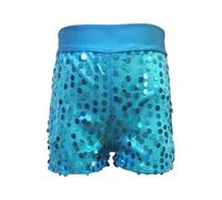 Girls Dance Shorts Sequin Slim Fit Elastic Cycling Short Leggings Kids Sport Dancing Gymnastic Performance Comfy Stretchable Pants Athletic Summer Yoga Bottom