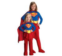 Girls DELUXE SUPER GIRL Supergirl Halloween Comic Fancy Dress Book Week Costume
