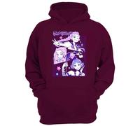 Girls Demon Hunter Hoodie - Kids K-Pop Inspired Jumper - Casual Pullover (UK, Age, 7 Years, Regular, Burgundy)