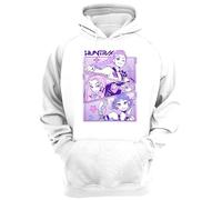 Girls Demon Hunter Hoodie - Kids K-Pop Inspired Jumper - Casual Pullover (UK, Age, 9 Years, Regular, White)