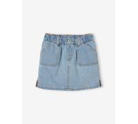 Girls' denim skirt light blue