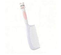 Girl's Detangling Comb - Cute Styling Handle, Fine-Tooth Dressing and Haircut Comb for Wet or Dry Hair,White-Rabbit