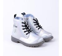 Girls Disney Frozen Ankle Light Up Boots Silver