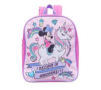 Girls Disney Minnie Mouse I Believe in Unicorns Pink Kids Backpack