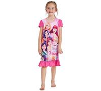 Girls Disney Princess Cinderella Mermaid Belle Nightie Nightdress Night Shirt (Disney Princess, 7-8 Years)