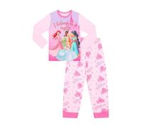Girls Disney Princesses I Belong In A Castle Long Pyjama Set (5-6 Years)