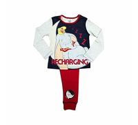 Girls Disney Pyjamas Pjs 100% Cotton - 4-10 Years (5-6 Years, Dumbo - Recharging)