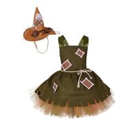 Girls Dorothy Lion Scarecrow Tin Man Costume, Oz Book Movie Role Play Tutu Dress with Accessory for Halloween Birthday Party World Book Day Stage