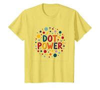 Girls Dot Day Celebration: Dot Power Colorful Fun T-Shirt, Kids, Lemon, 6 Years