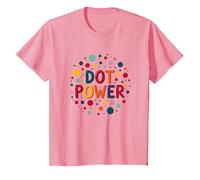 Girls Dot Day Celebration: Dot Power Colorful Fun T-Shirt, Kids, Pink, 12 Years