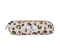 Girls' double pencil case Pol Fox Crush Rose 22x8x6 cm