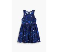 Girl's dress Desigual Flowers Bleu 7/8 ans