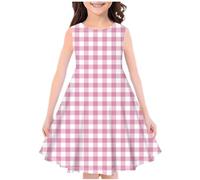 Girls Dress Sleeveless Swing Sundress A-line Round Neck Dresses Casual Party Mermaid Galaxy Dress Kids Floral Print Boho Beach Holiday Sundress 4-14 Years