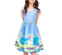 Girls Dress Unicorn Rainbow Holiday Princess Age 5 Years