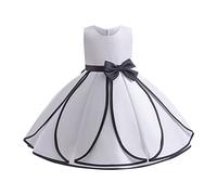 Girls Dress up Costumes Carnival 2023 The Middle Children's Dress And The Eldest Children's Long Skirt Dress Party Attended Event(White,6-7Years)