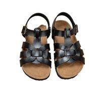 Girls Dress Up Shoes Dress Shoes For Parties & Birthdays Low Heels Open Toe Princess Sandal Slip On Slippers Sea Kids Pink Sliders Summer Beach Holiday Lightweight Buckle Ons (Black,11.5)