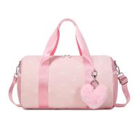 Girls Duffle Bag, Bow Pink, Girls Dance Bag