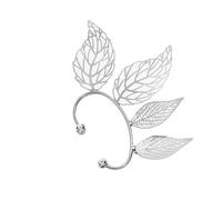 Girls Ear Clip Aesthetic Elegant Wedding Earring Daughter Banquet Earclip Holiday Fashion Jewelry Present Silver Left