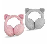 Girls Ear Muffs Cat Ear Warmers Winter Warm Ear Muffs Ear Plush Winter Outdoor Cute Cartoon Thermal Ear Cover Headwear For Kids Girls Outdoor Ear Protector Xmas Birthday Gift Assorted Color 12cm (1Pc)