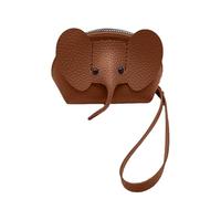 Girls Elephant Wallet 12x8x6cm PU Card Holder Zipper Cute Animal Mini Money Organizer Pocket Purse | Perfect for Carrying , Cards, Folded Barge, orange, see description, See description