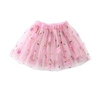 Girls Embroidery Tutu Skirt with Plaid Striped Rainbow Flower Design for Ages 1 to 10 Years Black Sparkly Dress Green Women Ballet