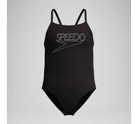 Girls Endurance+ Logo Thinstrap Swimsuit Black - 8 Anthracite 8