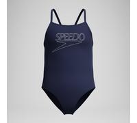 Girls Endurance+ Logo Thinstrap Swimsuit Navy - 16 Peacoat 16