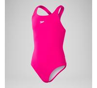 Speedo Girls Endurance+ Medalist Swimsuit Chlorine-resistant, Recycled Comfort-fit, Electric Pink 5-6