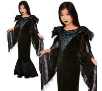 Raven Princess Deluxe Girls Fancy Dress Costume Kids Small - Age 4-6
