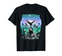 Girls Fairy Tale Figurine Ravens Crows Birds T-Shirt