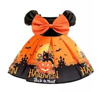 Girls Fancy Dress Costume Halloween Pretend Play Clothes Kids Costumes for Pirate Theme Little Devil Long Sleeve Pumpkin Ombre Witch