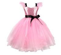 Girls Fancy Dress Costume Halloween Pretend Play Clothes Outfit Horror Movie Costumes Little Devil Long Sleeve Pumpkin Witch Cosplay 7-14 Y