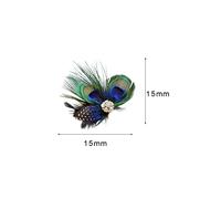 Girls Fashion Peacock Hair Clip Hair Pins Wedding Fascinator for Women & Girls