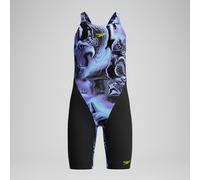 Girls Fastskin Endurance+ Max Openback Kneeskin Black/Blue - 5-6 Lucent Glow/Black 5-6