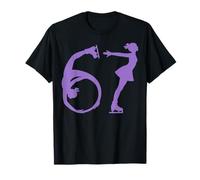 Girls Figure Skater 6 7 67 6-7 Six Seven Ice Skating Skate T-Shirt