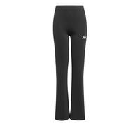 adidas Girl's Train Essentials 3-Stripes Flared Leggings Tights, black/white, 7-8 Years
