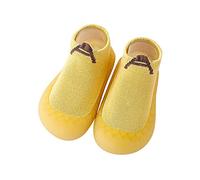 Girls Flat Sandals Open Toe Holiday Vacation Shoes Casual Glitter Strap Sandals Outdoor Slippers Sea Kids Sliders Size 6 For Little Big Kid Summer Summer Autumn (Yellow,4.5)