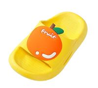 Girls Flat Sandals Open Toe Hook And Loop Closure Kids Girl Summer Shoes 2-7 Years Little Sandals Bowknot Girls' Slippers Sea Black Wedge Halloween Cosplay Fancy Dress Up For (Yellow,9.5)